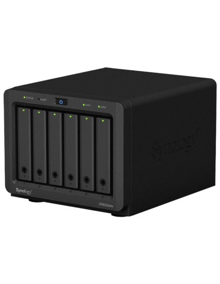 Stocare atașată la rețea SYNOLOGY DS620slim, Negru