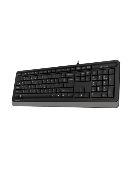 Tastatură A4Tech FK10, Cu fir, Negru/Gri