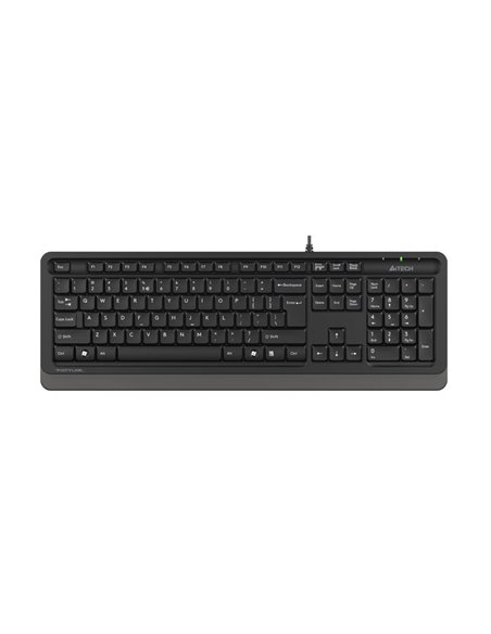 Tastatură A4Tech FK10, Cu fir, Negru/Gri