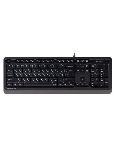 Tastatură A4Tech FK10, Cu fir, Negru/Gri