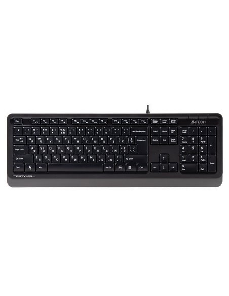 Tastatură A4Tech FK10, Cu fir, Negru/Gri