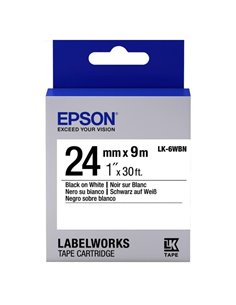 Картридж с лентой Epson LK-6WBN, 24 мм x 9 м 2