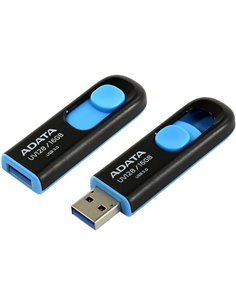 USB Flash накопитель ADATA UV128, 256Гб, Черный/Синий 2