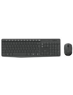 Set Tastatură + Mouse Logitech MK235, Fără fir, Gri