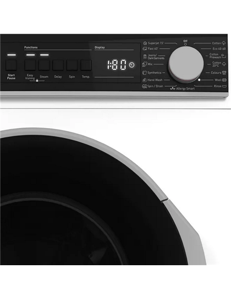 Стиральная машина Sharp ESNFA914BWNAEE, 9кг, Белый