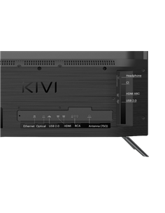24" LED SMART Телевизор KIVI 24H710QB, 1366x768 HD, Google TV, Чёрный 2