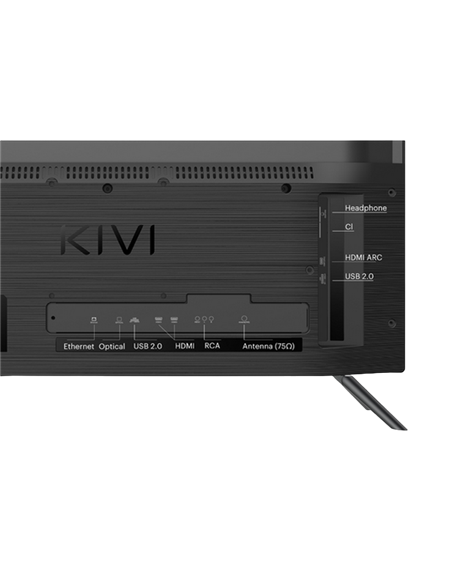 24" LED SMART Телевизор KIVI 24H710QB, 1366x768 HD, Google TV, Чёрный