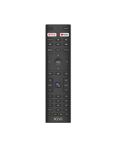 24" LED SMART Телевизор KIVI 24H710QB, 1366x768 HD, Google TV, Чёрный