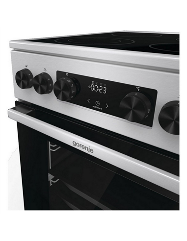 Plită electrică Gorenje GECS5C70XA, Oțel inoxidabil