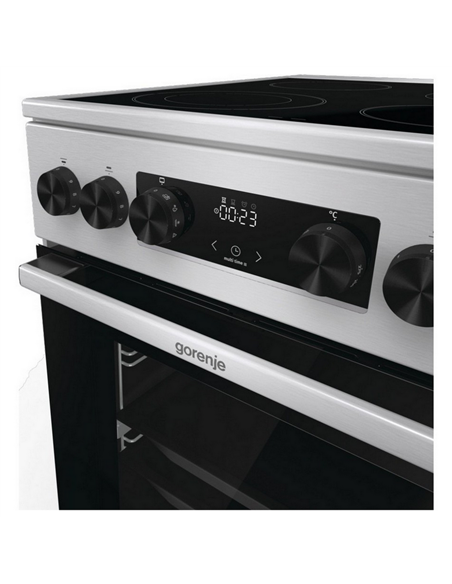 Plită electrică Gorenje GECS5C70XA, Oțel inoxidabil