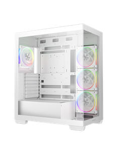 Компьютерный корпус Deepcool CG580 4F V2, Midi-Tower, Без блока питания, Белый