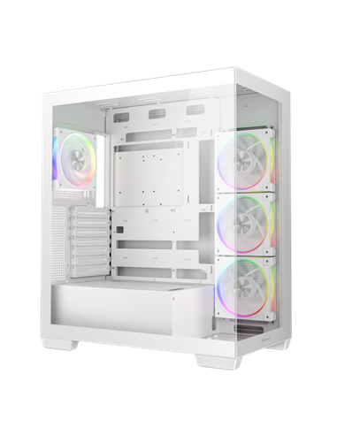 Carcasă PC Deepcool CG580 4F V2, Midi-Tower, Fără PSU, Alb