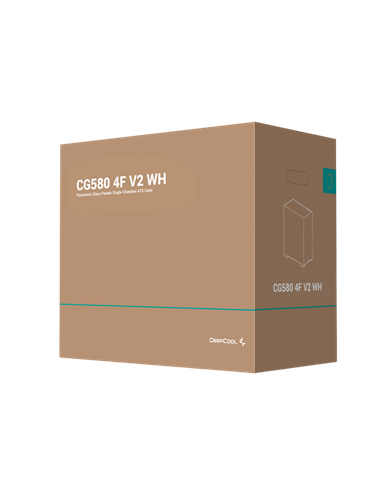 Carcasă PC Deepcool CG580 4F V2, Midi-Tower, Fără PSU, Alb