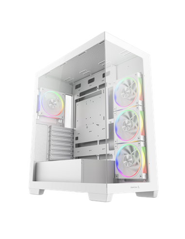 Carcasă PC Deepcool CG580 4F V2, Midi-Tower, Fără PSU, Alb