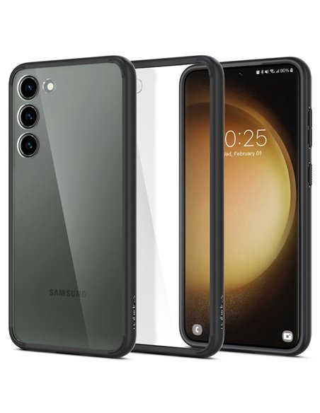 Husă Spigen Samsung S23, Ultra Hybrid, Negru mat