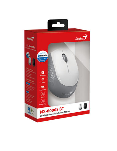Беcпроводная мышь Genius NX-8000S BT, Белый