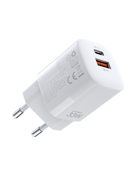 Зарядное устройство Choetech PD5006-WH, 33Вт, Белый
