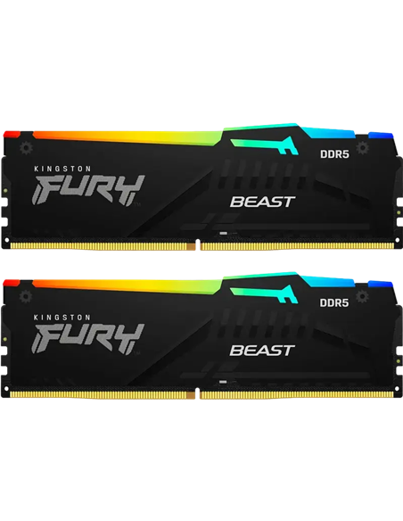 Оперативная память Kingston FURY Beast RGB, DDR5 SDRAM, 5600 МГц, 128ГБ, KF556C36BBEAK2-128 Оперативная память Kingston FURY Beast RGB, DDR5 SDRAM, 5600 МГц, 128ГБ, KF556C36BBEAK2-128