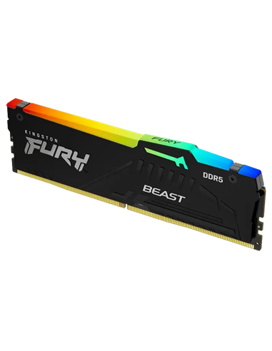 Memorie RAM Kingston FURY Beast RGB, DDR5 SDRAM, 5600 MHz, 128GB, KF556C36BBEAK2-128