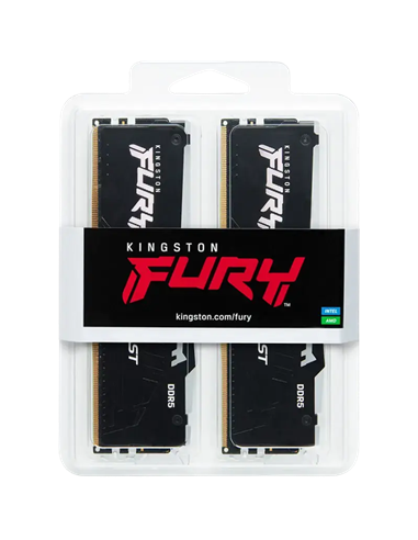 Memorie RAM Kingston FURY Beast RGB, DDR5 SDRAM, 5600 MHz, 128GB, KF556C36BBEAK2-128