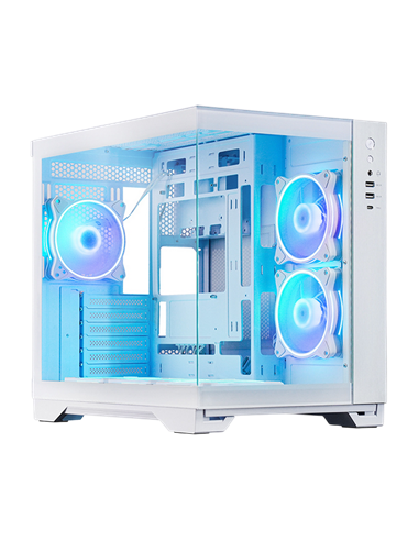 Carcasă PC Chieftec Visio, Midi-Tower, Fără PSU, Alb