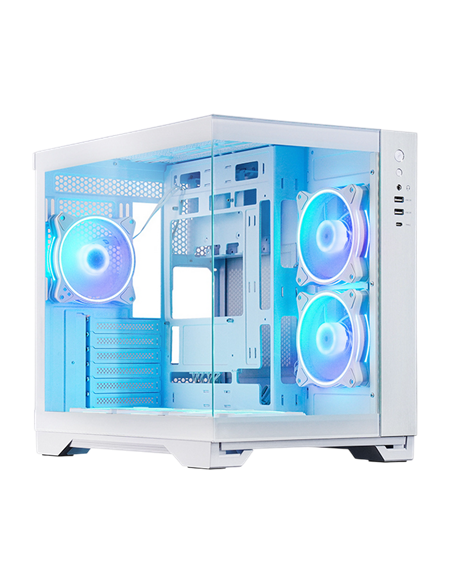 Carcasă PC Chieftec Visio, Midi-Tower, Fără PSU, Alb