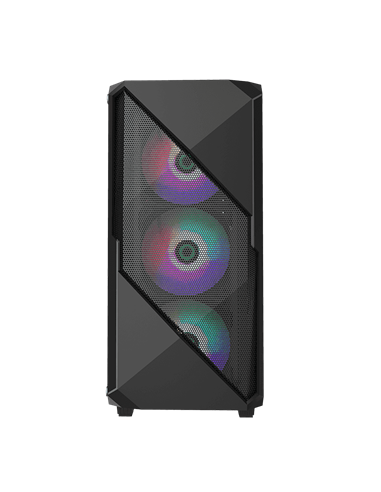 Carcasă PC Gamemax Revolt, Midi-Tower, Fără PSU, Negru