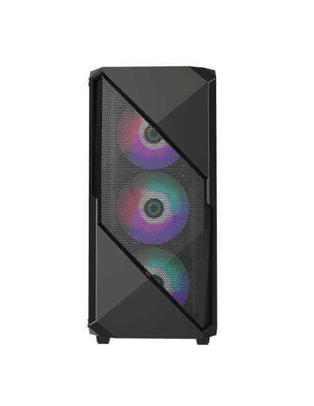 Carcasă PC Gamemax Revolt, Midi-Tower, Fără PSU, Negru