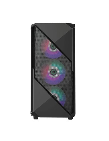 Компьютерный корпус Gamemax Revolt, Midi-Tower, Без блока питания, Чёрный