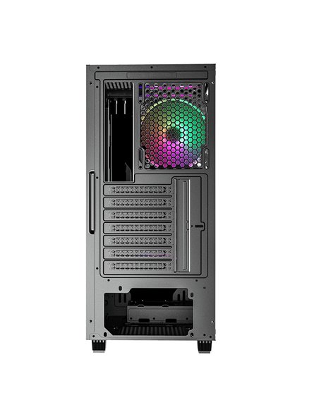 Компьютерный корпус Gamemax Revolt, Midi-Tower, Без блока питания, Чёрный