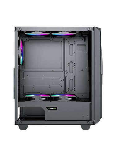 Carcasă PC Gamemax Revolt, Midi-Tower, Fără PSU, Negru