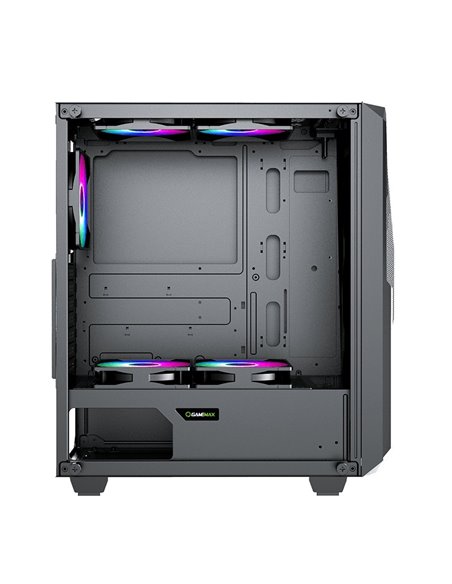 Carcasă PC Gamemax Revolt, Midi-Tower, Fără PSU, Negru