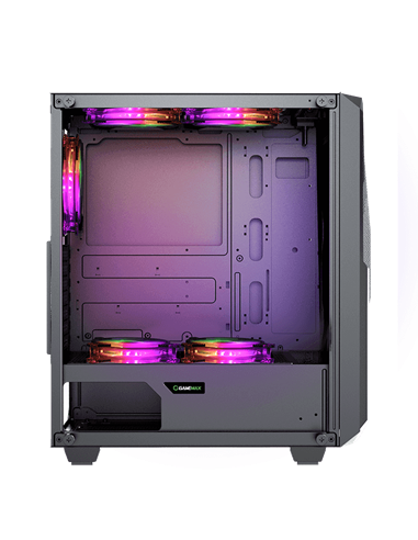 Carcasă PC Gamemax Revolt, Midi-Tower, Fără PSU, Negru
