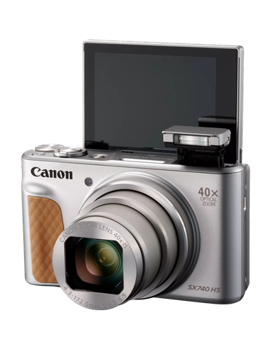 Компактный фотоаппарат Canon PowerShot SX740 HS Lite Edition Travel Kit, Серебро