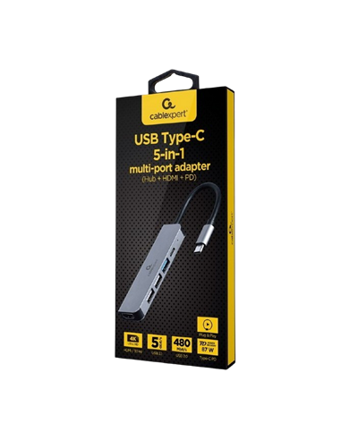 Stație Docking Gembird A-CM-COMBO5-03, Gri