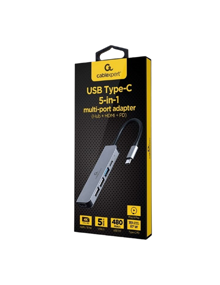 Stație Docking Gembird A-CM-COMBO5-03, Gri