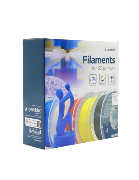 Filament pentru imprimantă 3D Gembird 3DP-ABS1.75HY-01-R, ABS, Roșu, 1.75 mm, 1kg