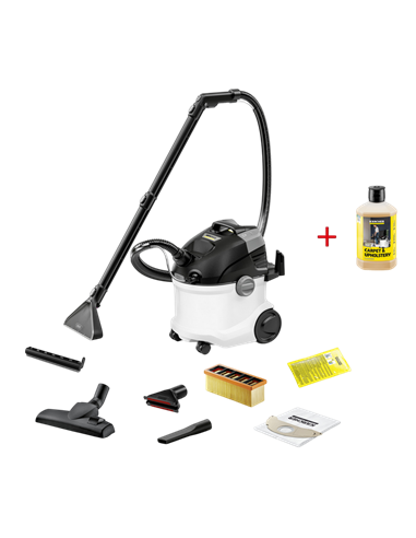 Пылесос Karcher SE 5 + Средство для ковров RM 519, 1 л, Белый