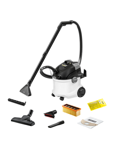 Aspirator Karcher SE 5 + Curatator de covoare RM 519, 1L, Alb