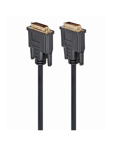 Cablu Video Cablexpert CC-DVI2-BK-6, DVI-D (M) - DVI-D (M), 1,8m, Negru