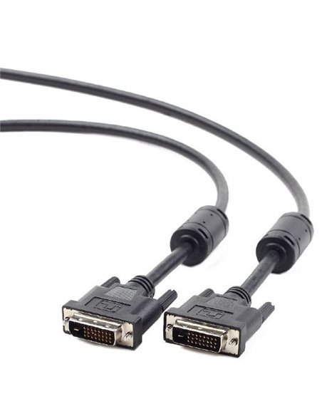 Cablu Video Cablexpert CC-DVI2-BK-6, DVI-D (M) - DVI-D (M), 1,8m, Negru