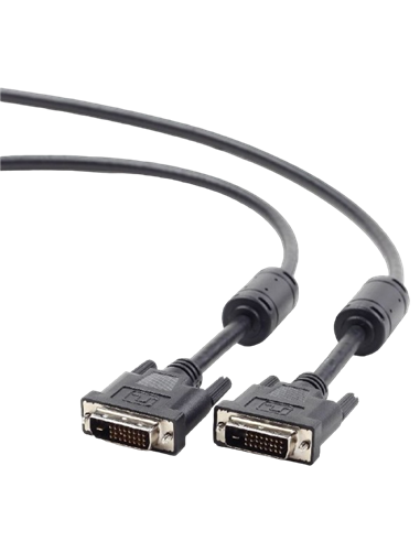 Cablu Video Cablexpert CC-DVI2-BK-6, DVI-D (M) - DVI-D (M), 1,8m, Negru