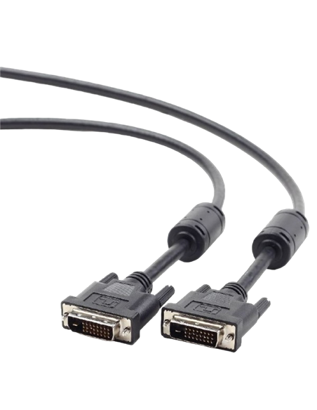 Cablu Video Cablexpert CC-DVI2-BK-6, DVI-D (M) - DVI-D (M), 1,8m, Negru