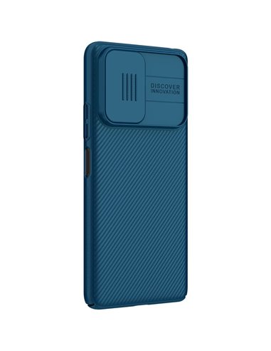 Husă tip carte Nillkin Redmi Note 10 - Camshield, Albastru