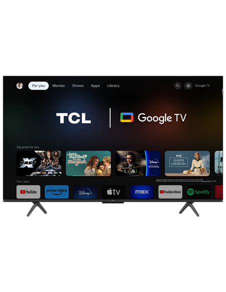 50" QLED SMART Телевизор TCL 50C655, 3840x2160 4K UHD, Google TV, Чёрный 50" QLED SMART Телевизор TCL 50C655, 3840x2160 4K UHD, Google TV, Чёрный