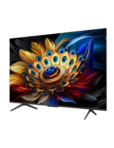 50" QLED SMART TV TCL 50C655, 3840x2160 4K UHD, Google TV, Negru