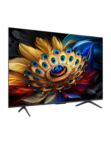 50" QLED SMART TV TCL 50C655, 3840x2160 4K UHD, Google TV, Negru