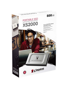 Внешний портативный SSD накопитель Kingston XS2000 BoC, 500 ГБ, Серебристый (SXS2000/500GA) 2