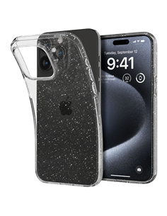 Husă Spigen iPhone 15 Pro Liquid Crystal, Cristal cu sclipici