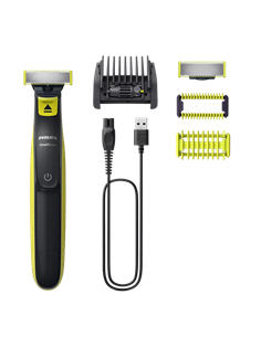 Мужской Триммер Philips OneBlade QP2824/20, Зелёный | Угольный 